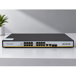 BESTA BS1622GG 16PORT 10/100/1000 + 2 PORT 10/100/1000 UPLINK POE SWITCH
