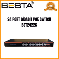 BESTA 24 PORT GİGABİT POE SWİTCH 10/100/1000 Mbps BST2422G