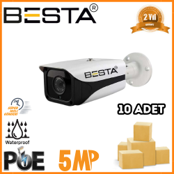 Besta 5 MP 4 BIG LED IP POE Bullet Güvenlik Kamerası 10 Adet Koli KD-9570