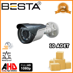 Besta 2 MP 1080P 18 SMD LED Bullet AHD Güvenlik Kamerası 10 Adet Koli KD-9621