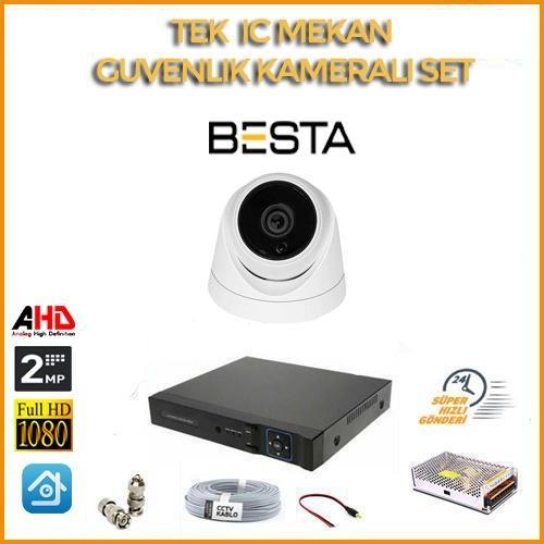 Besta 5 MP 1440P 4 DIŞ MEKAN KAMERALI IP POE Güvenlik Seti KD-2744 görünüm