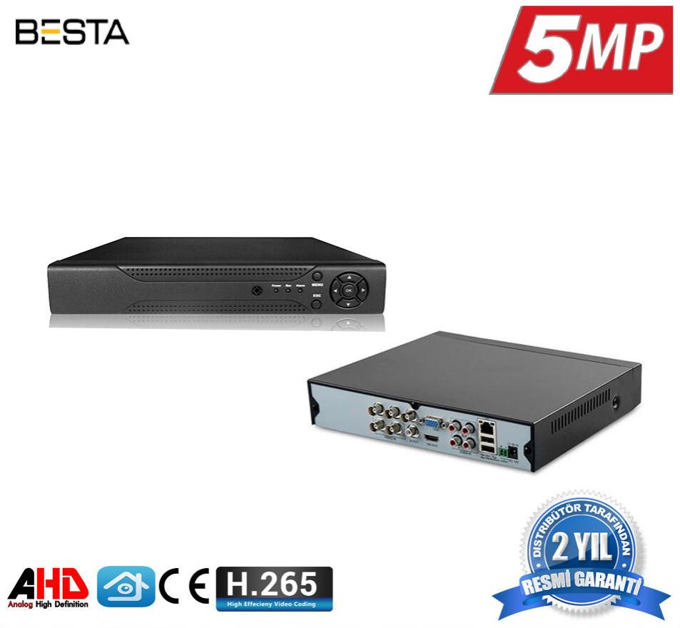 4 Kanal Ahd 5MP H265 Dvr Kayıt Cihazı Xmeye KD-804HD görünüm