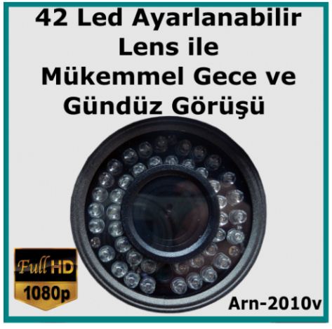 2MP Full Hd 1080P VERİFOCAL 42 Led 2.8MM - 12MM ARN-2010V Güvenlik Kamerası görünüm