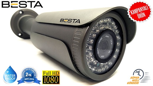 2MP 1080p AHD 42 Led Gece Görüşlü Güvenlik Kamerası KD-8143 görünüm