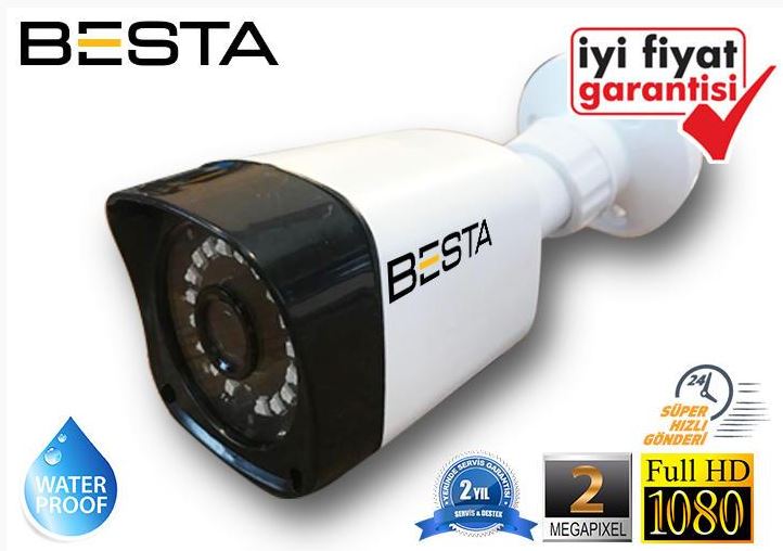 Besta 2 MP Ahd 1080P Gece Görüşlü 16 Kameralı Güvenlik Sistemi KD-1566 görünüm