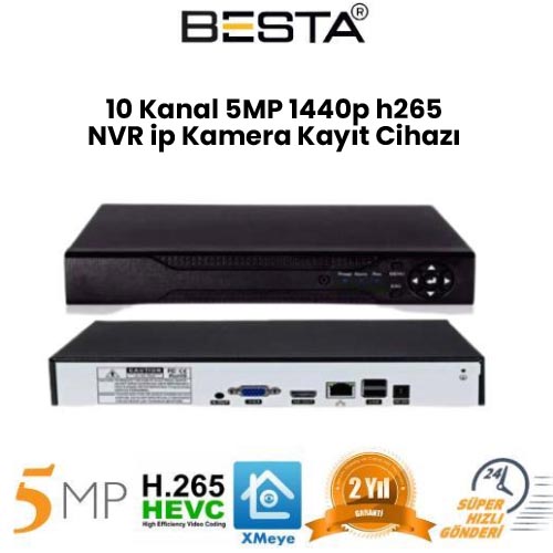 Besta NVR-5124 NVR IP 24 Kanal Kamera Kayıt Cihazı görünüm