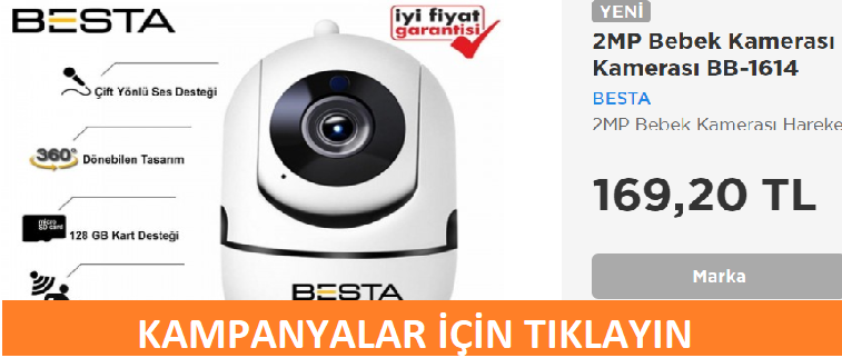 Bebek Güvenlik Kamerası fiyatları Sesli Gece Görüşlü