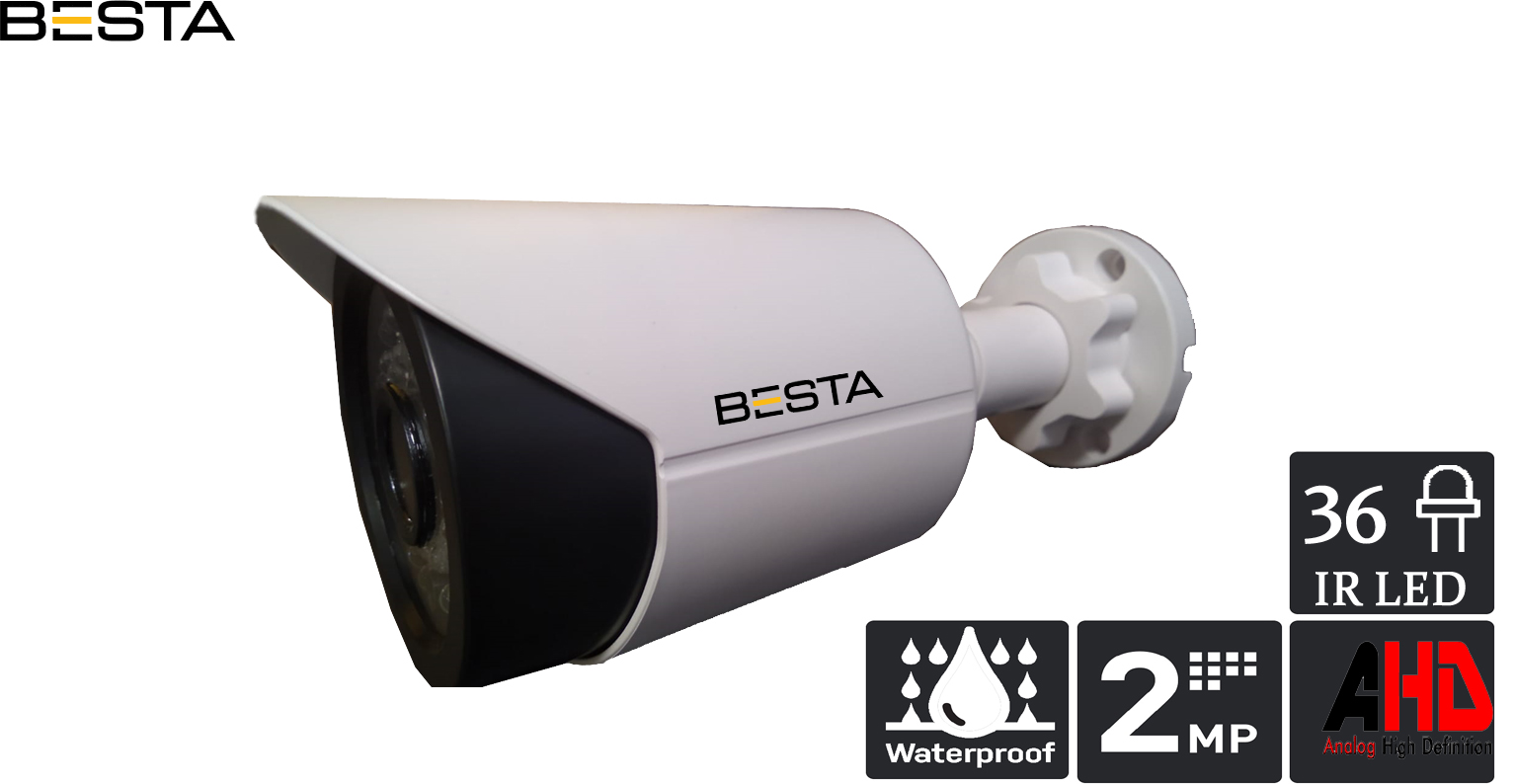 2MP Ahd 1080P 36 Led Bullet Güvenlik Kamerası KD-8136