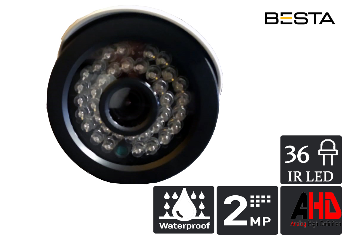 2MP Ahd 1080P 36 Led Bullet Güvenlik Kamerası KD-8136 görünüm