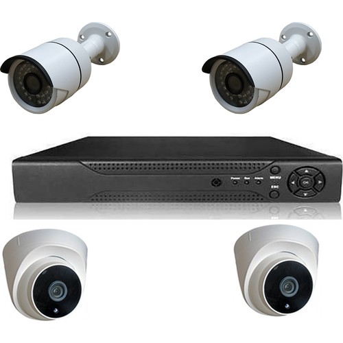 Picam pi2440 Dome Güvenlik Kamera Seti 2 DIŞ 2 İÇ 4 kameralı Set Gece Görüşlü 2MP AHD