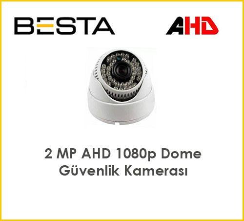 Besta 2Mp Ahd 1080P Gece Görüşlü 8 Kameralı Dome Güvenlik Sistemi KD-1320 görünüm