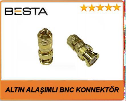 BESTA BNC-103 ALTIN ALAŞIMLI PROFESYONEL BNC KONNEKTÖR
