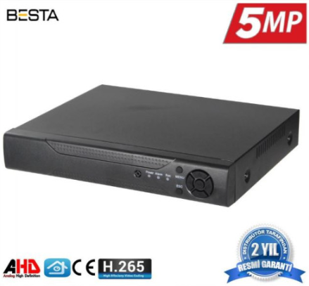 16 kanal 5 mp dvr kayıt cihazı