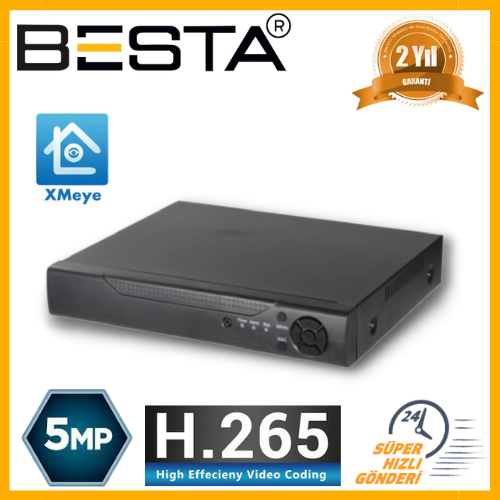 Besta NVR-5108 NVR IP 8 Kanal Kamera Kayıt Cihazı - ESEECLOUD görünüm