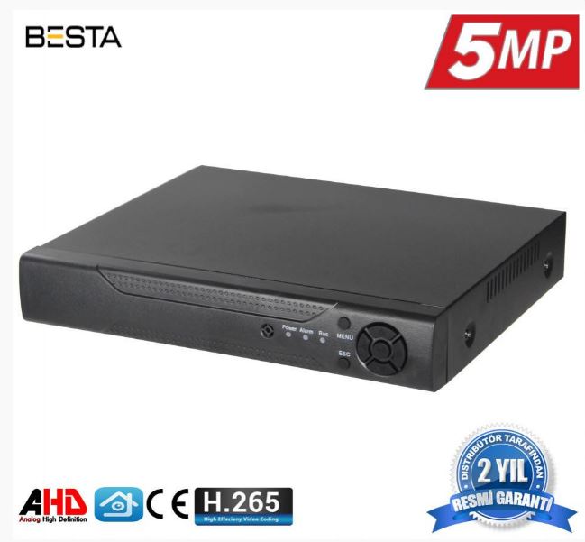 8 Kanal Ahd 5MP H265 Dvr Kayıt Cihazı Xmeye KD-808HD