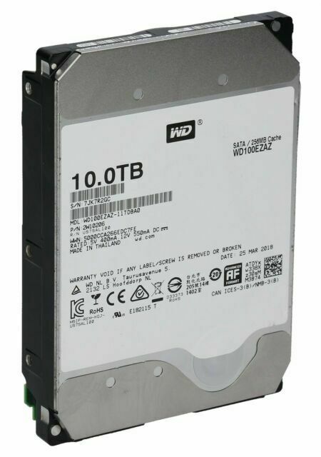 WD 10TB Sata 3.0 256Mb Cache 3.5" Sabit Disk WD100EZAZ