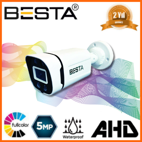 Besta 5 MP 1440P 8 ATOM LED IP POE Bullet Güvenlik Kamerası KD-5240 görünüm