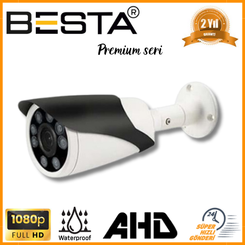 Besta Premium Seri 2 MP 1080P 8 ATOM LED AHD Güvenlik Kamerası KD-2778 görünüm