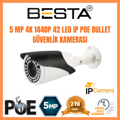 5MP AHD GECE GÖRÜŞLÜ DIŞ MEKAN GÜVELİK KAMERASI KD-725 görünüm