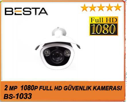Besta KD-1033 2MP Ahd 1080P Atom Led Metal Kasa Güvenlik Kamerası
