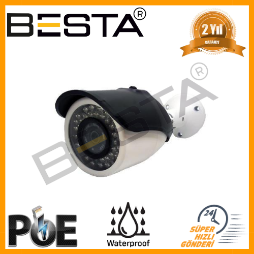 Besta 4 MP HD IP POE BULLET KAMERA 42 IR LED METAL KASA KD-4819 görünüm