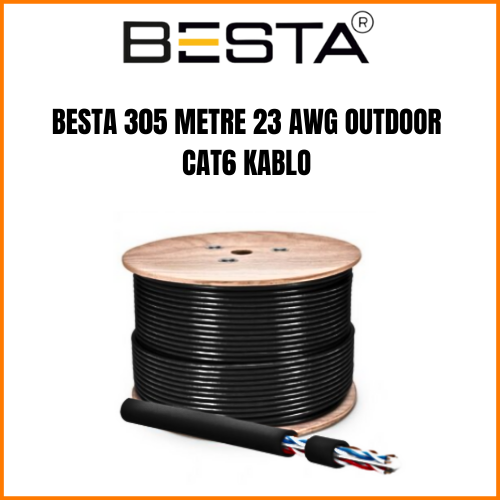 CAT 6 KABLO 100 METRE IP Kamera Kablosu görünüm