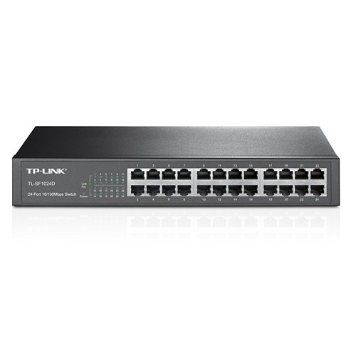 TP-LINK TL-SF1024D 24-Port 10/100Mbps Çelik Kasa Switch görünüm